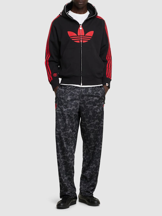 adidas Originals: Sudadera con capucha y cremallera - Negro - men_1 | Luisa Via Roma