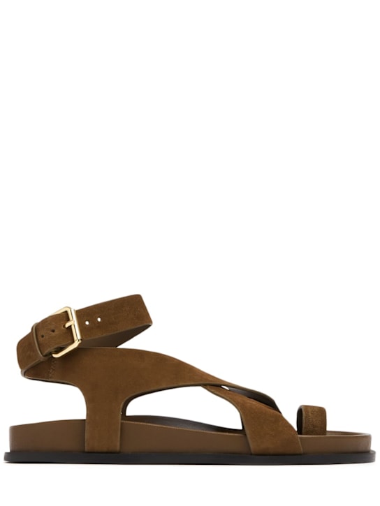 A.EMERY: Jalen レザーサンダル 20mm - ダークグリーン - women_0 | Luisa Via Roma