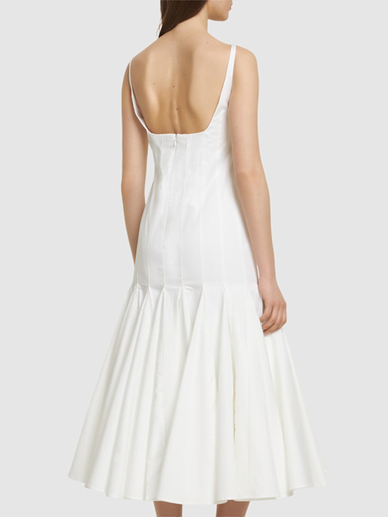 Jacquemus: La Robe Agave迷笛连衣裙 - 白色 - women_3 | Luisa Via Roma
