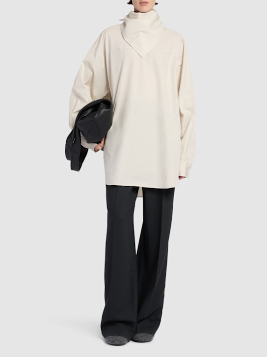 AMI Paris: Cotton bandana shirt - women_1 | Luisa Via Roma