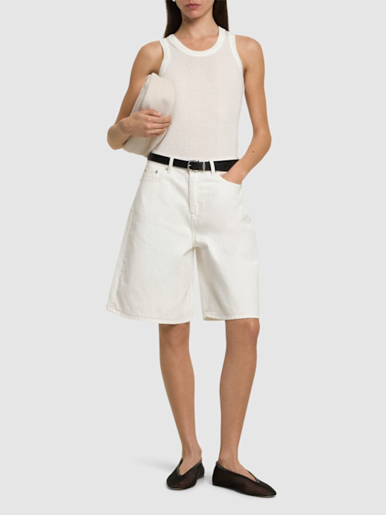 Dunst: Relaxed denim Bermuda shorts - women_1 | Luisa Via Roma