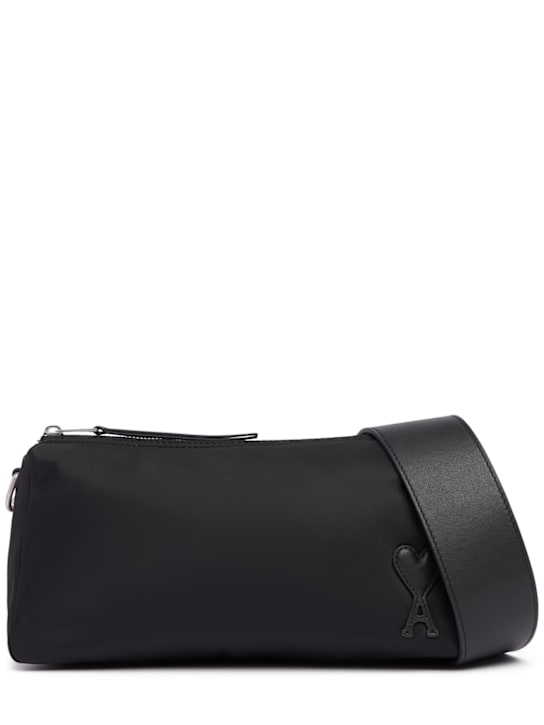 AMI Paris: Nylon crossbody bag - men_0 | Luisa Via Roma