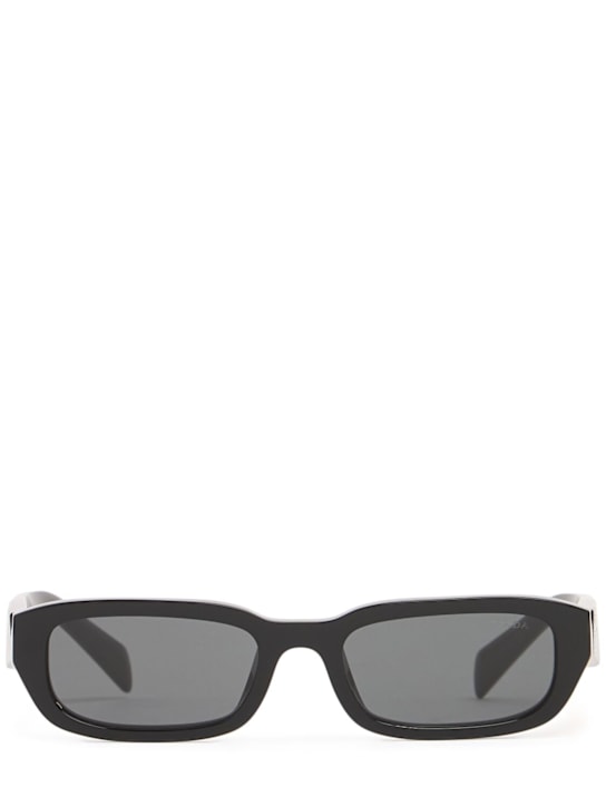 Prada: Symbole acetate sunglasses - Black - women_0 | Luisa Via Roma