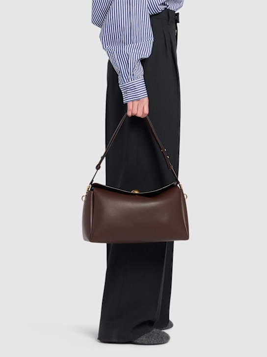 AMI Paris: Medium Carrousel leather shoulder bag - women_1 | Luisa Via Roma