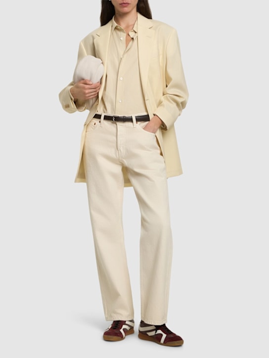 RE/DONE: The standard high rise straight jeans - White - women_1 | Luisa Via Roma