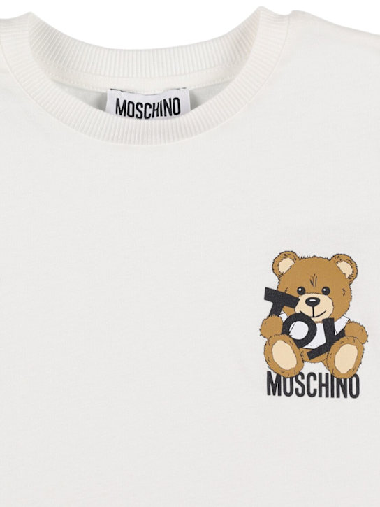 Moschino: コットンジャージーTシャツ - kids-girls_1 | Luisa Via Roma