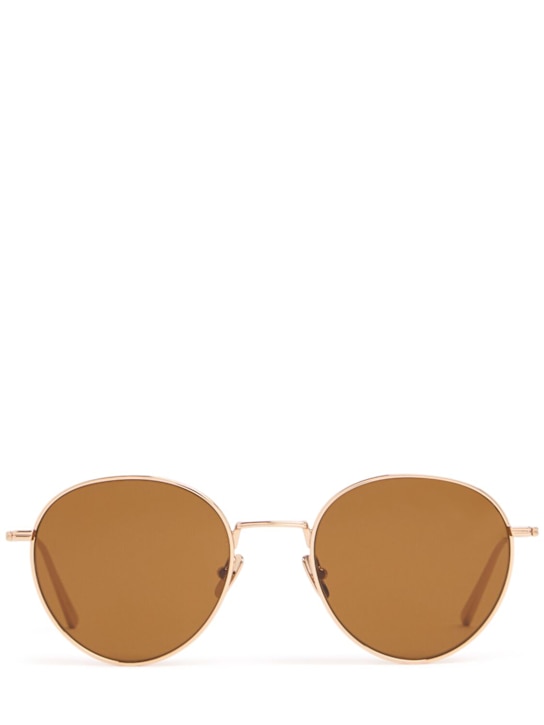 Toteme: The Rounds metal sunglasses - Gold - women_0 | Luisa Via Roma
