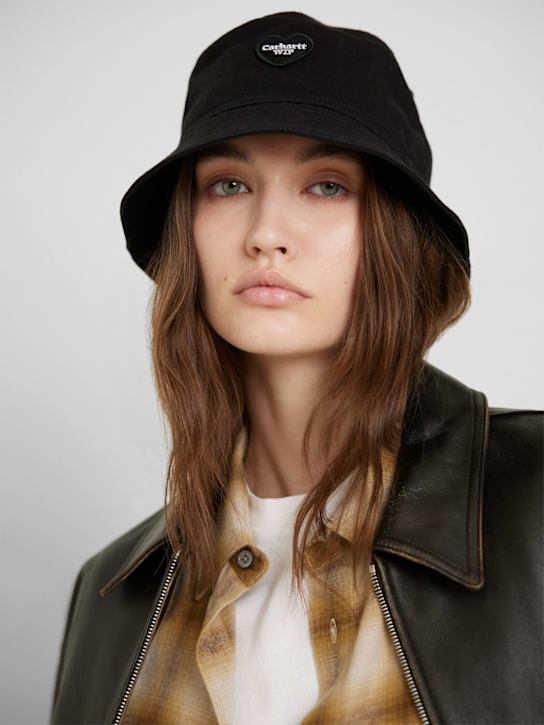 Carhartt WIP: Drewe bucket hat - Black - women_1 | Luisa Via Roma