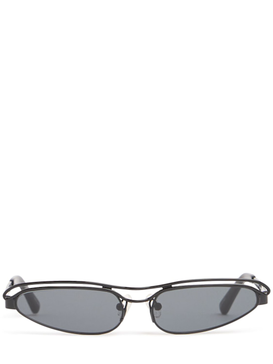 The Attico: Slim metal sunglasses - women_0 | Luisa Via Roma