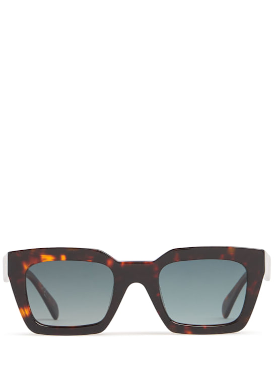 ANINE BING: Indio squared acetate sunglasses - women_0 | Luisa Via Roma