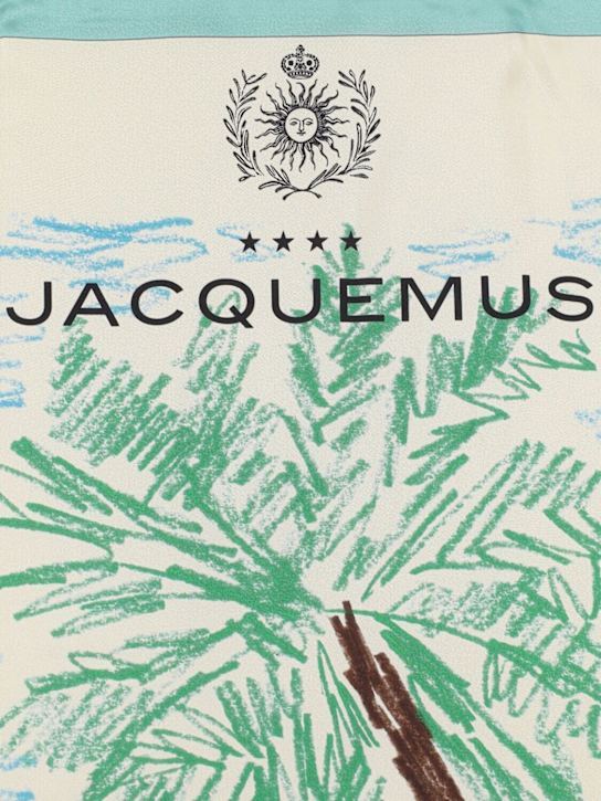 Jacquemus: Le Bandana palmier silk foulard - women_1 | Luisa Via Roma