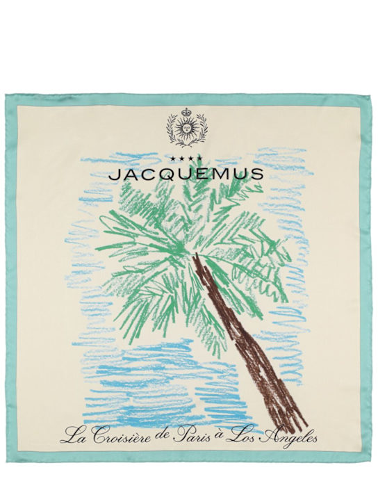 Jacquemus: Le Bandana palmier silk foulard - women_0 | Luisa Via Roma