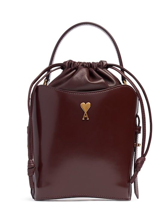 AMI Paris: Bolso Mini París Paris de piel cepillada - women_0 | Luisa Via Roma