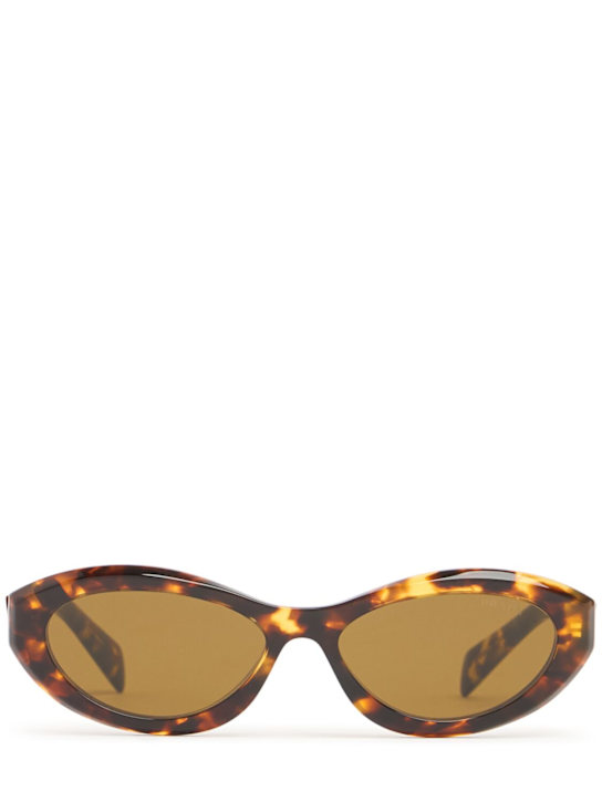 Prada: Catwalk cat-eye acetate sunglasses - women_0 | Luisa Via Roma