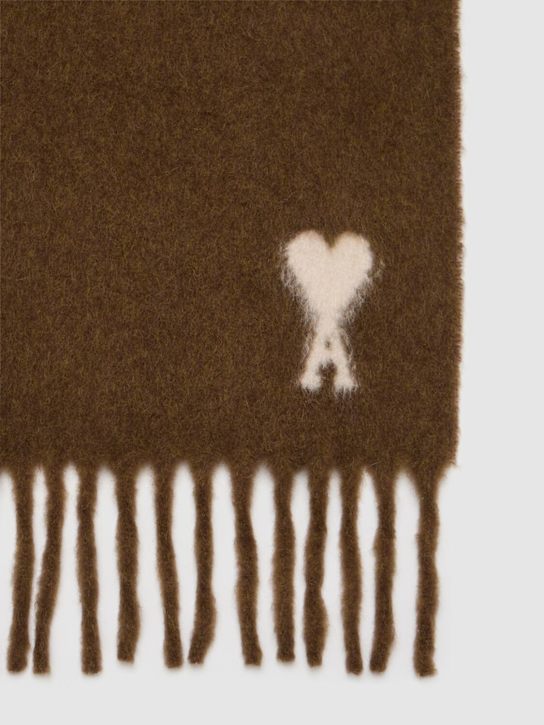 AMI Paris: Sciarpa Ami de Coeur in misto alpaca - women_1 | Luisa Via Roma