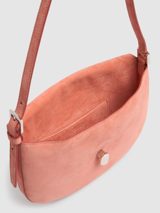 Savette: The Small Tondo suede hobo bag - Camelia - women_5 | Luisa Via Roma