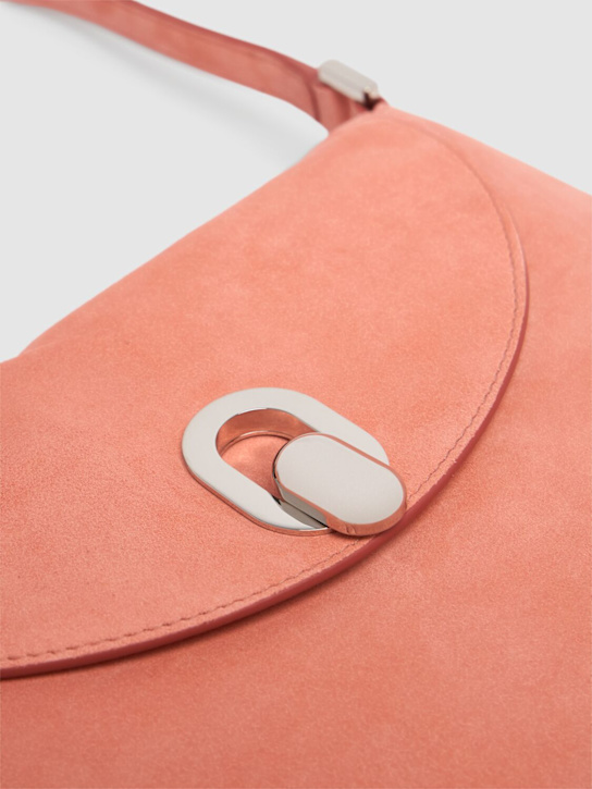 Savette: The Small Tondo suede hobo bag - Camelia - women_3 | Luisa Via Roma