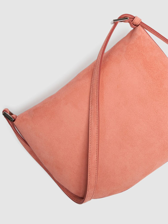 Savette: The Small Tondo suede hobo bag - Camelia - women_4 | Luisa Via Roma