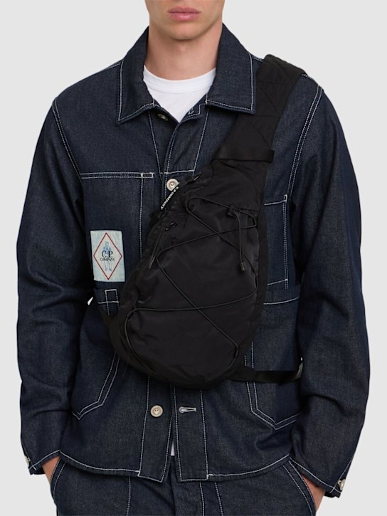C.P. Company: Nylon B crossbody rucksack - Black - men_1 | Luisa Via Roma