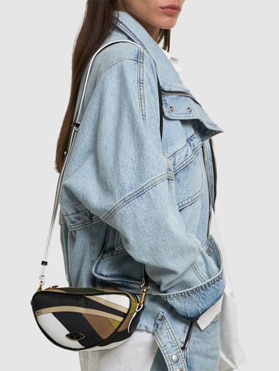 Pucci: Iride nylon top handle bag - Khaki - women_2 | Luisa Via Roma