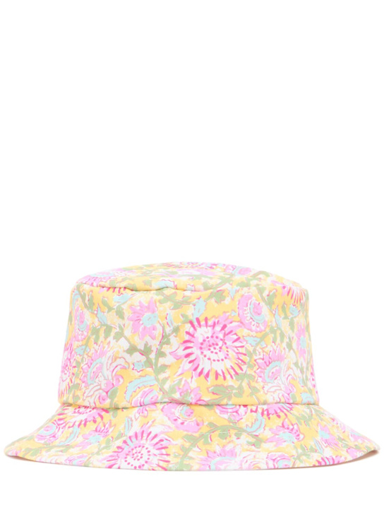 Louise Misha: Flower プリントバケットハット - ピンク - kids-girls_0 | Luisa Via Roma