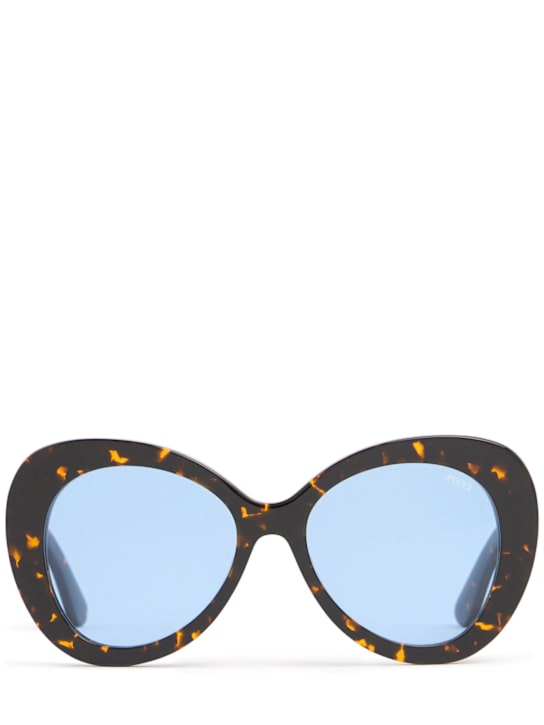 Pucci: Pucci Color Explosion acetate sunglasses - Dark Havana - women_0 | Luisa Via Roma