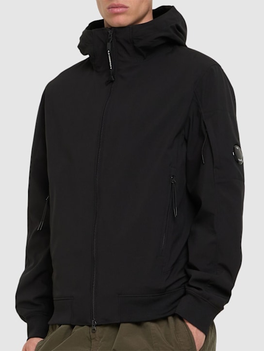 C.P. Company: C.P. Shell-R hooded jacket - Black - men_2 | Luisa Via Roma