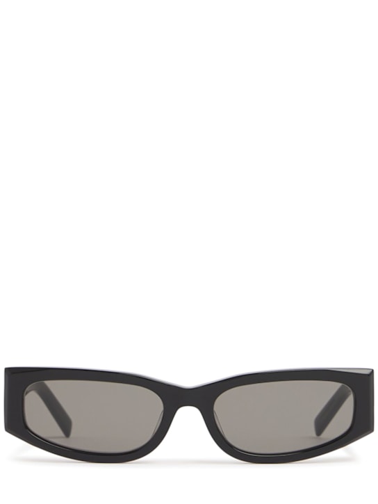St. Agni: Everyday squared acetate sunglasses - Black/Grey - women_0 | Luisa Via Roma