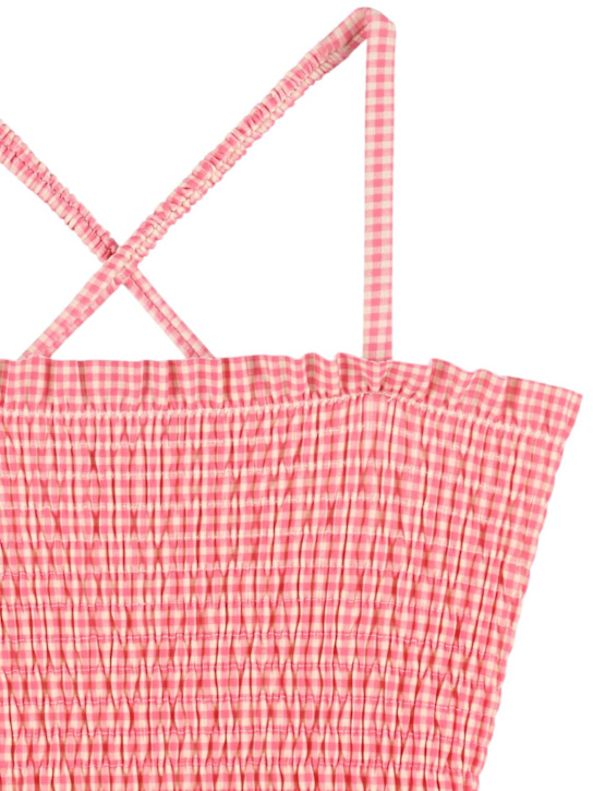Louise Misha: Costume intero stampa a quadri - Rosa - kids-girls_1 | Luisa Via Roma