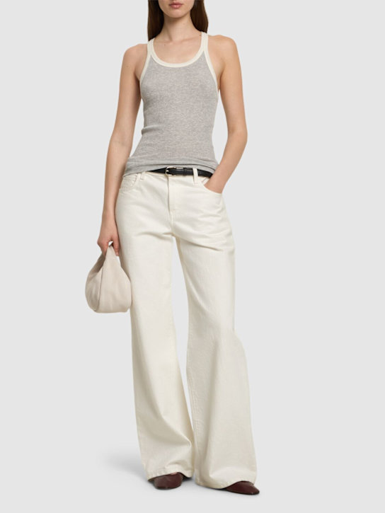 RE/DONE: Cotton ribbed tank top - women_1 | Luisa Via Roma