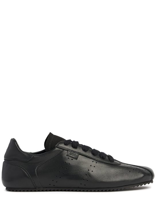 AMI Paris: Nappa leather sneakers - men_0 | Luisa Via Roma