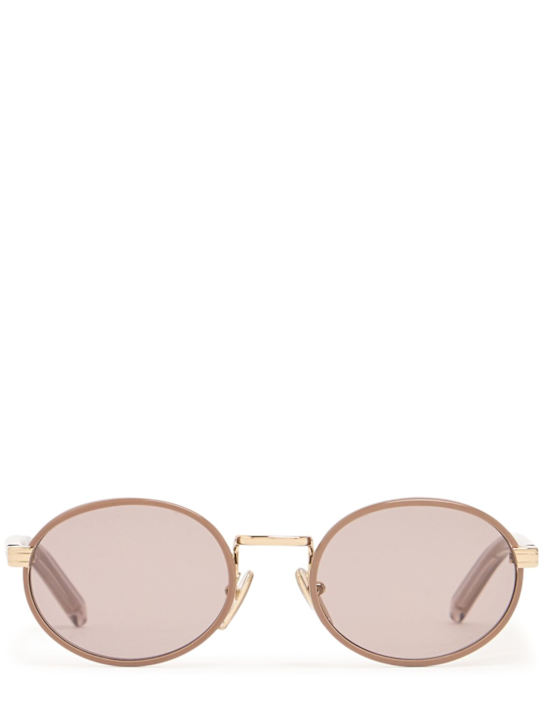Prada: Symbole acetate sunglasses - Pecan/Purple - women_0 | Luisa Via Roma
