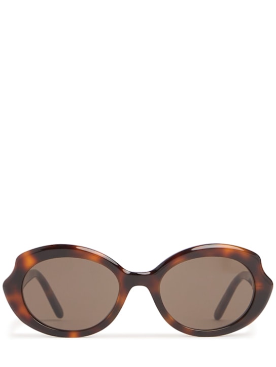 Loewe: Slim圆形太阳镜 - Dark Havana - women_0 | Luisa Via Roma