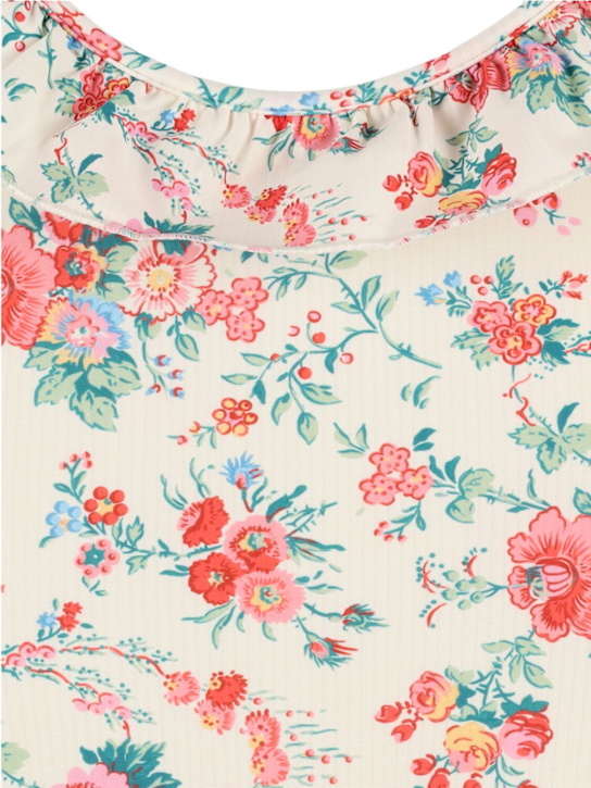 Louise Misha: Floralプリントワンピース水着 - ホワイト/マルチ - kids-girls_1 | Luisa Via Roma