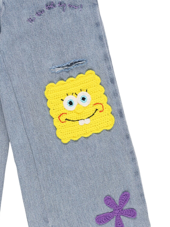 Stella McCartney Kids: コットンジーンズ - ライトブルー - kids-girls_1 | Luisa Via Roma