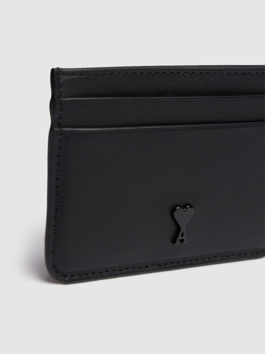 AMI Paris: Smooth leather card holder - men_1 | Luisa Via Roma
