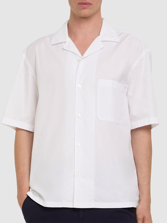 Boss: Lars cotton boxy shirt - White - men_2 | Luisa Via Roma