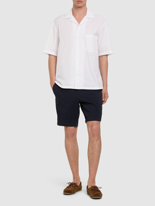 Boss: Lars cotton boxy shirt - White - men_1 | Luisa Via Roma