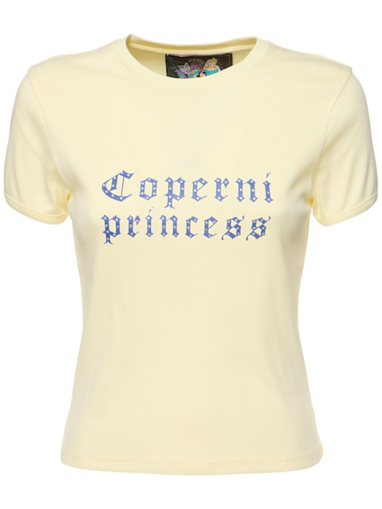 Coperni: Disney x Coperni Princess t-shirt - Yellow - women_0 | Luisa Via Roma