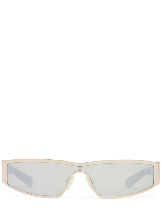 McQueen: AM0491S metal sunglasses - Silver - women_0 | Luisa Via Roma