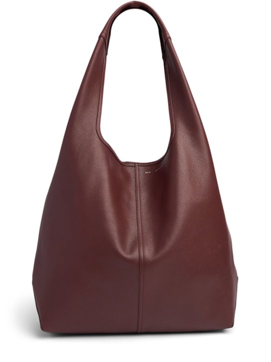AMI Paris: Borsa shopping Etienne Hobo in pelle - women_0 | Luisa Via Roma