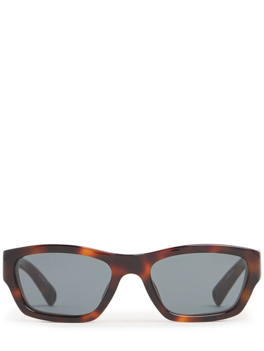 Jacquemus: Meridiano squared sunglasses - T-shell/Grey - women_0 | Luisa Via Roma