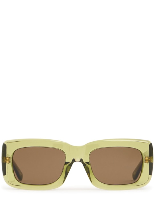 The Attico: Gafas de sol cuadradas Marfa de acetato - women_0 | Luisa Via Roma