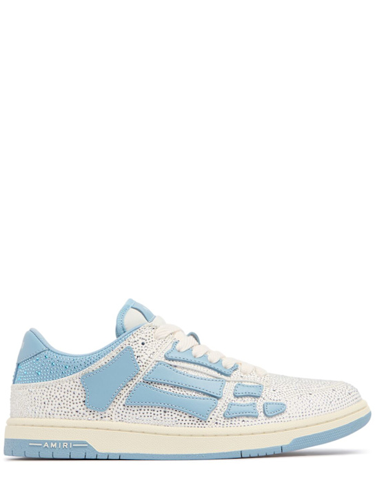 Amiri: Crystal Skel Top Low sneakers - Ocean Sky - men_0 | Luisa Via Roma