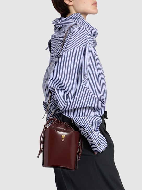 AMI Paris: Bolso Mini París Paris de piel cepillada - women_1 | Luisa Via Roma