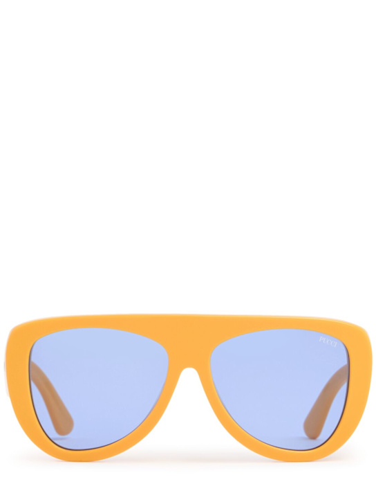 Pucci: Pucci Color Explosion acetate sunglasses - Yellow - women_0 | Luisa Via Roma