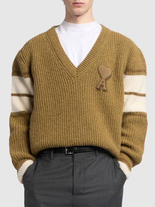 AMI Paris: Leather belt - men_1 | Luisa Via Roma