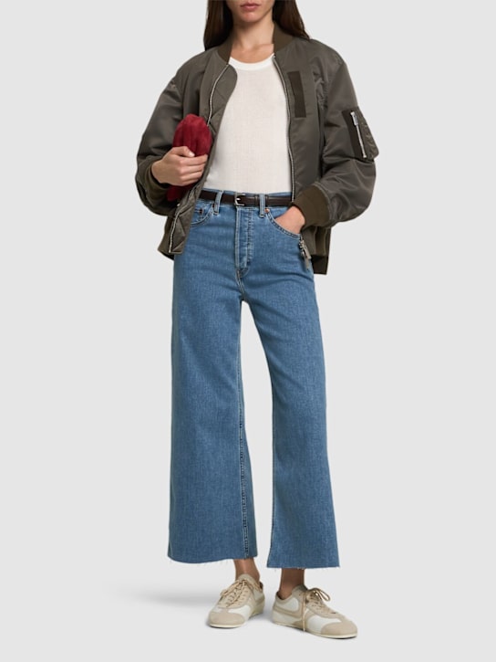 RE/DONE: High rise wide leg jeans - women_1 | Luisa Via Roma