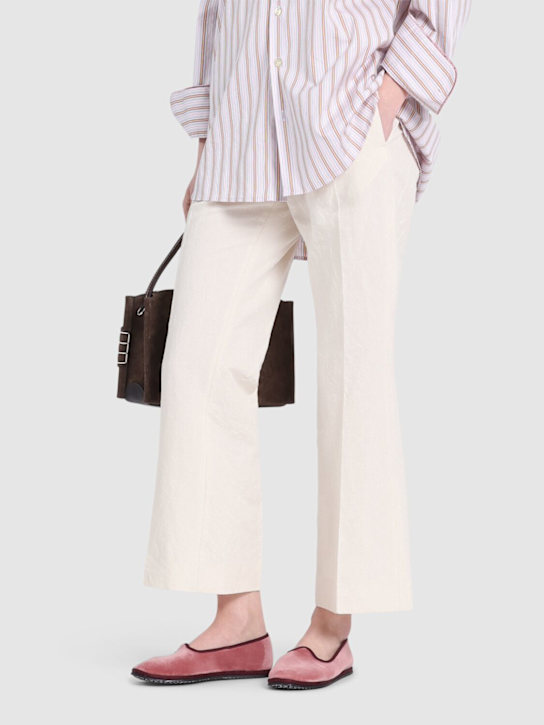 Vibi Venezia: 10mm Marie Antoinette velvet slippers - women_1 | Luisa Via Roma