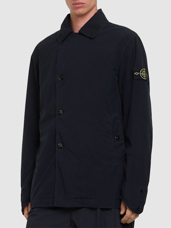 Stone Island: Peacoat doppiopetto - Navy - men_2 | Luisa Via Roma